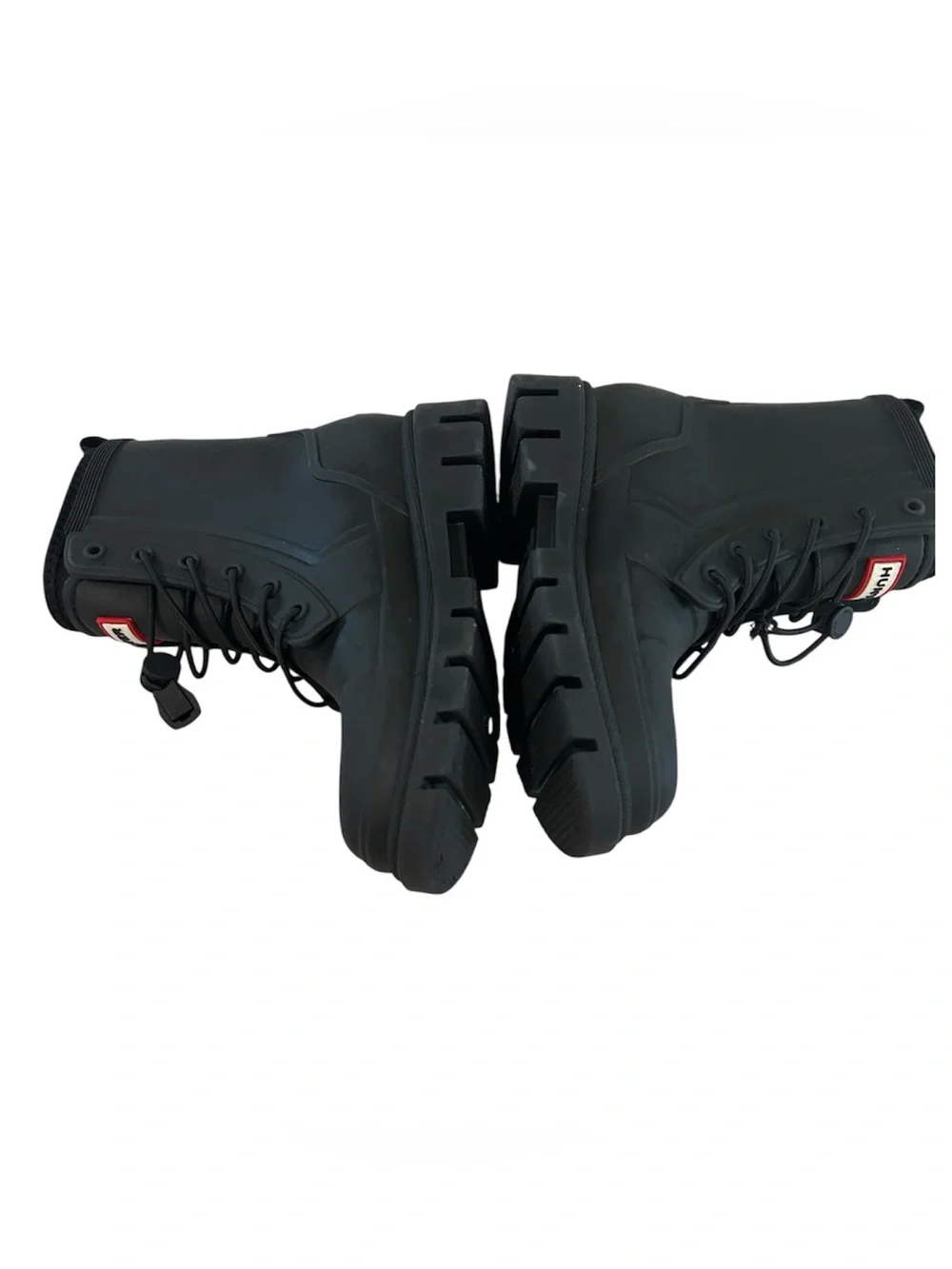 Big Kids Stomper Lace-up Waterproof Ankle Boots, Black, Size 13, NWOT